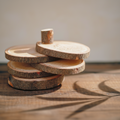 Wood Trunk Coasters (Set of 4)